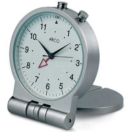 Analoger Reisewecker aus Metall