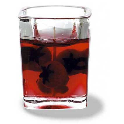 Gelkerze Erdbeere