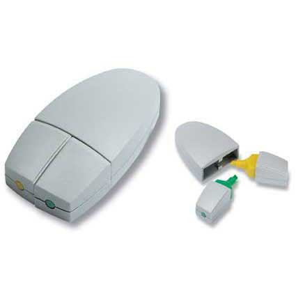 Textmarker mit 2 Farben PC Maus