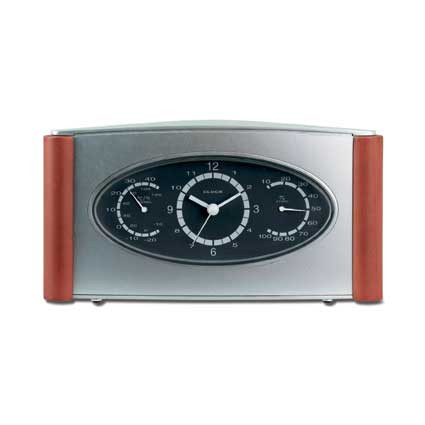 Tischuhr mit Thermometer