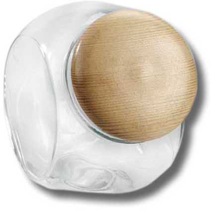 Bonbonglas mit Holzdeckel