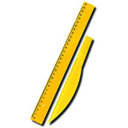 Brieföffner mit Lineal