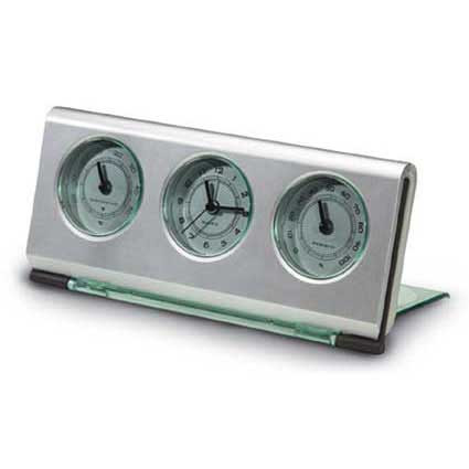 Wetterstation mit Uhr und Batterie