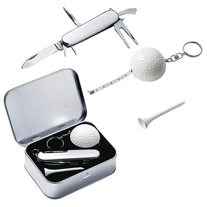 Golf-Set in Metallbox