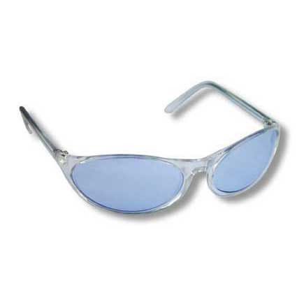 Kunststoff-Sonnenbrille mit blauen Gläsern