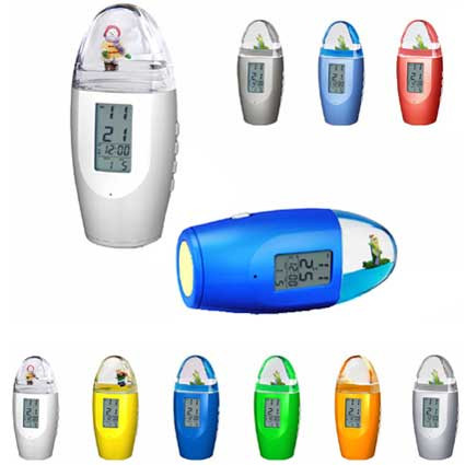 LCD Uhr mit Liquid Spiel und Taschenlampe
