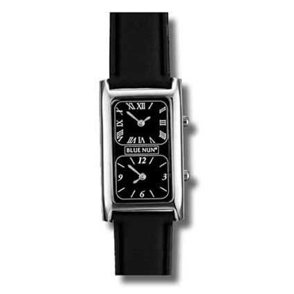 Zweizeiten-Armbanduhr mit Metallgehäuse