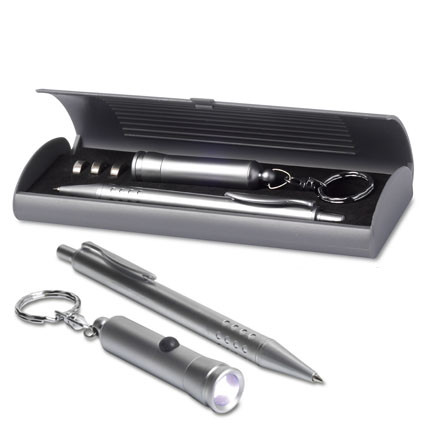 Metall-Kugelschreiber mit LED-Lampe