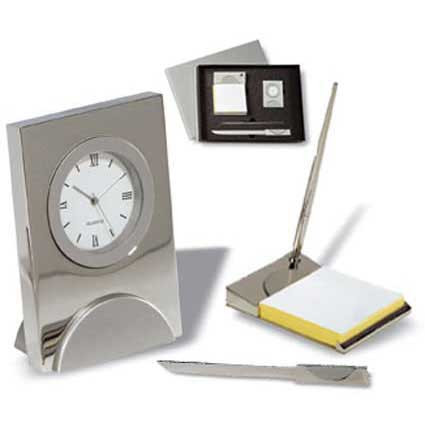 Edles Metall Schreibtisch-Set