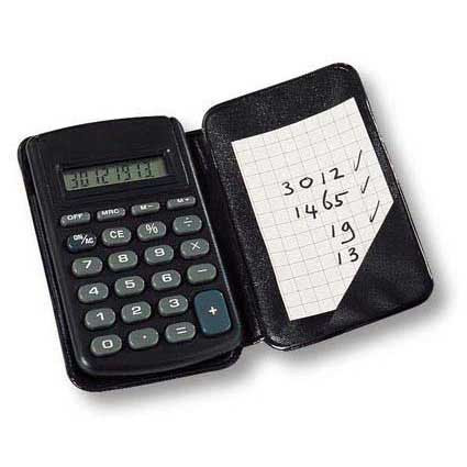 Taschenrechner im Etui